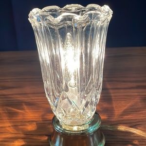 Vintage crystal table lamp
